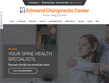 Tablet Screenshot of edmondchirocenter.com